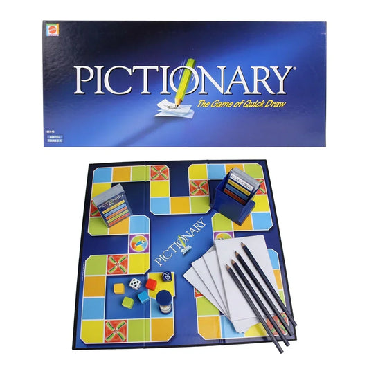 Mattel Pictionary The Game Of Quick Draw for kid and adult (Blue) - Jaiman Toys