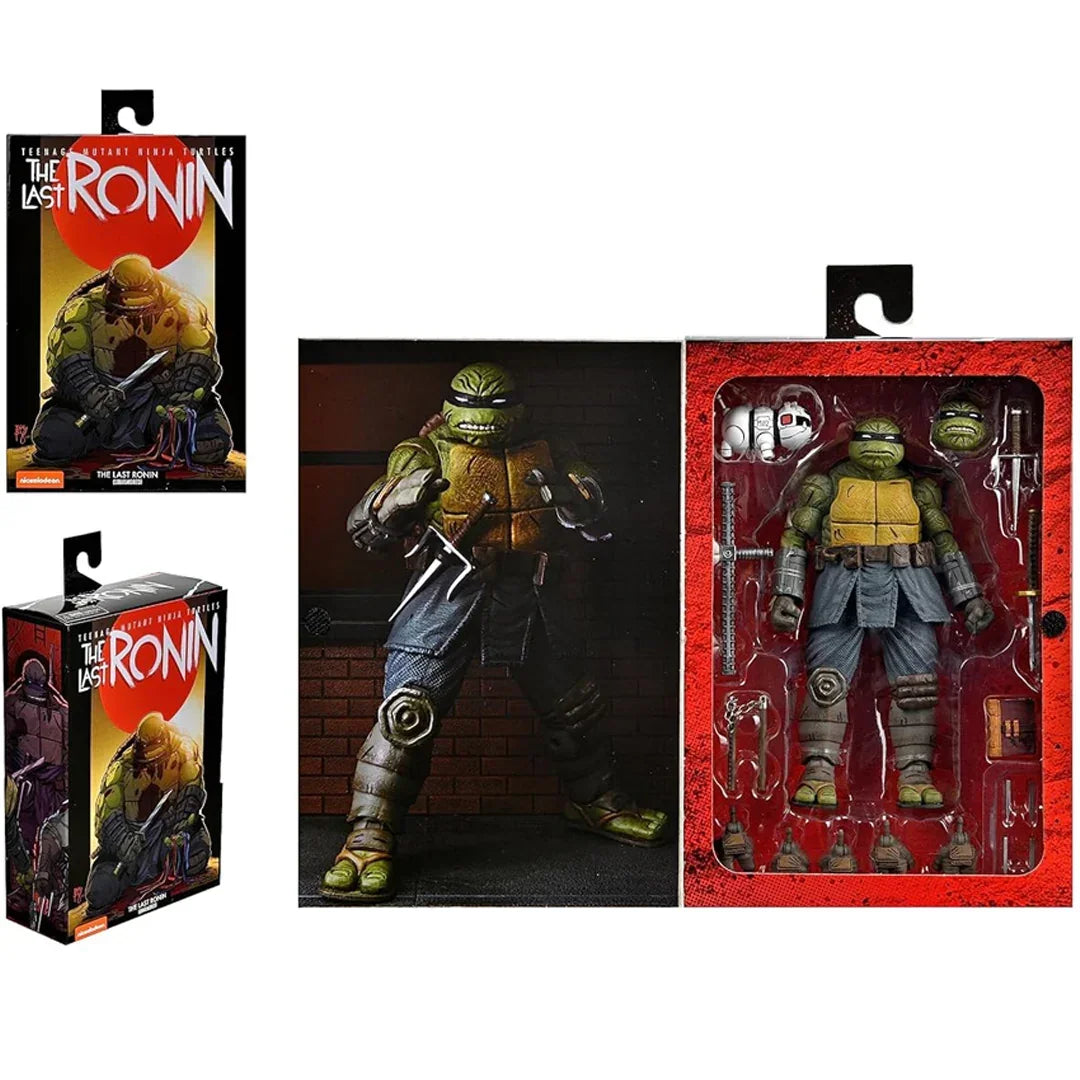 Teenage Mutant Ninja Turtles The Last Ronin action figure collectible toy with accessories and box.