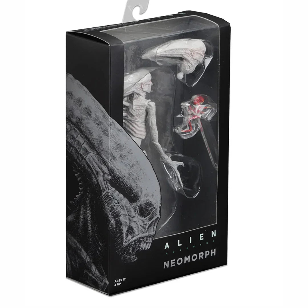 Alien Covenant Neomorph collectible action figure in original packaging, for ages 17 and up.