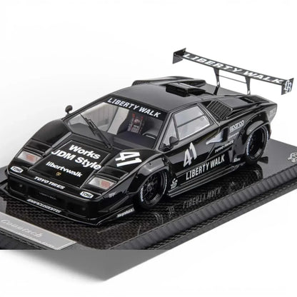 Vision64 1:64 Lamborghini Countach LBWK Liberty Walk White Diecast Scale Model Car