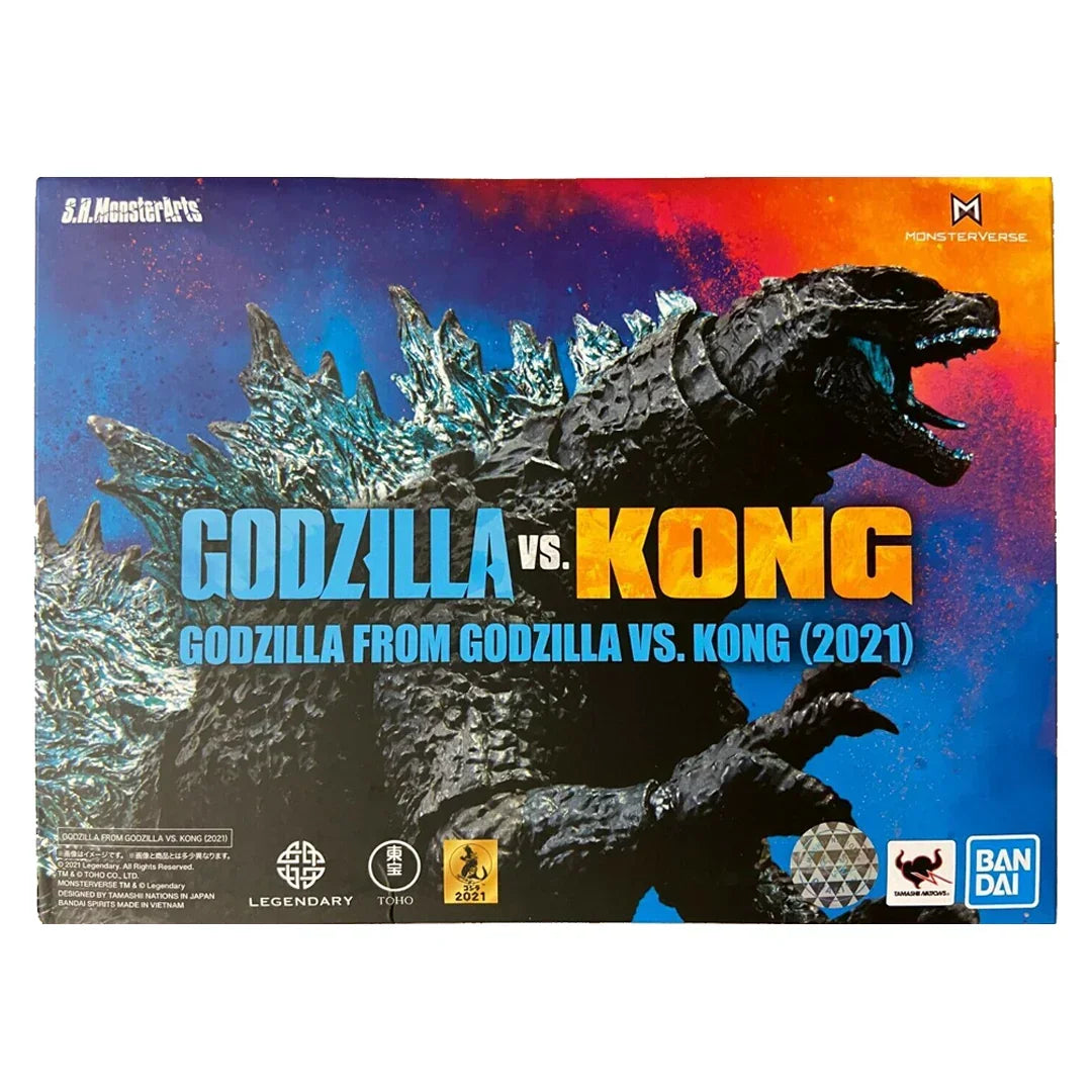 Godzilla vs. Kong action figure box featuring Godzilla from the 2021 Monsterverse movie