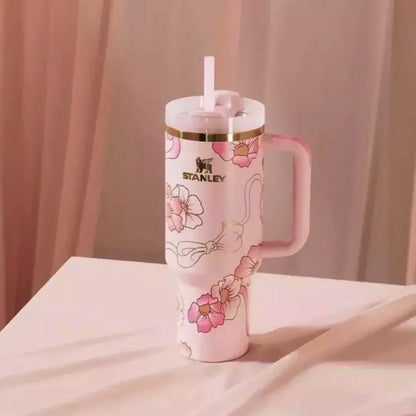 Stanley x Barbie™ ’80s Peaches ’N Cream Quencher – 40 Oz Retro-Chic Hydration with a Sweet Twist - Jaiman Toys