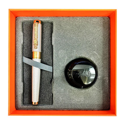 Jinhao 1200 Golden Dragon Fountain Pen for business or gift giving Luxury pen - Jaiman Toys