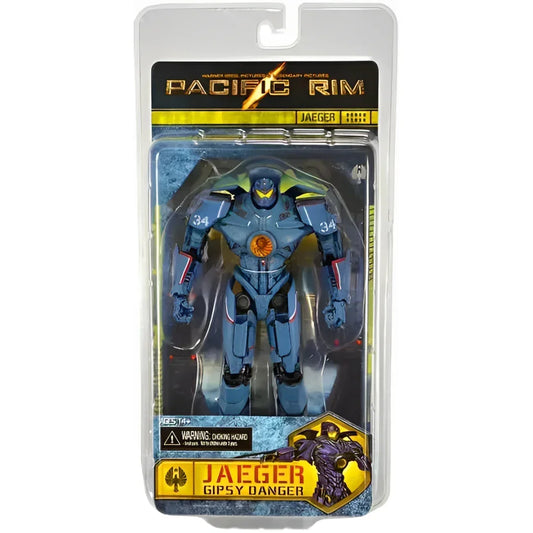 Pacific Rim Jaeger Gipsy Danger action figure in retail packaging, collectible toy