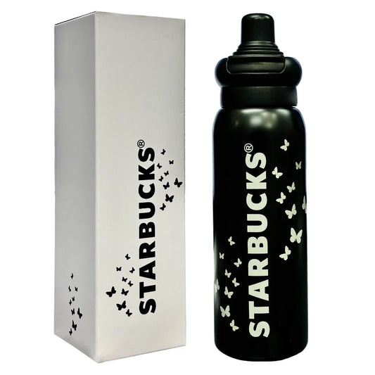 Starbucks Dual-Sip Insulated Bottle for Hot & Cold Drinks 500 ML (Black) - Jaiman Toys