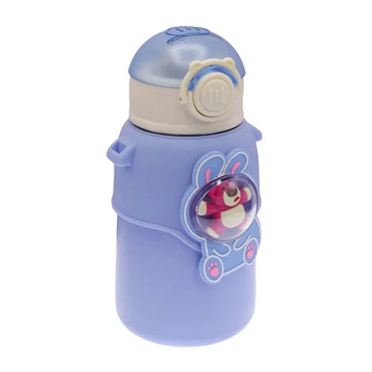 Happy Baby Bear Stainless Steel Water Bottle For Kids 600 ML (Blue) - Jaiman Toys