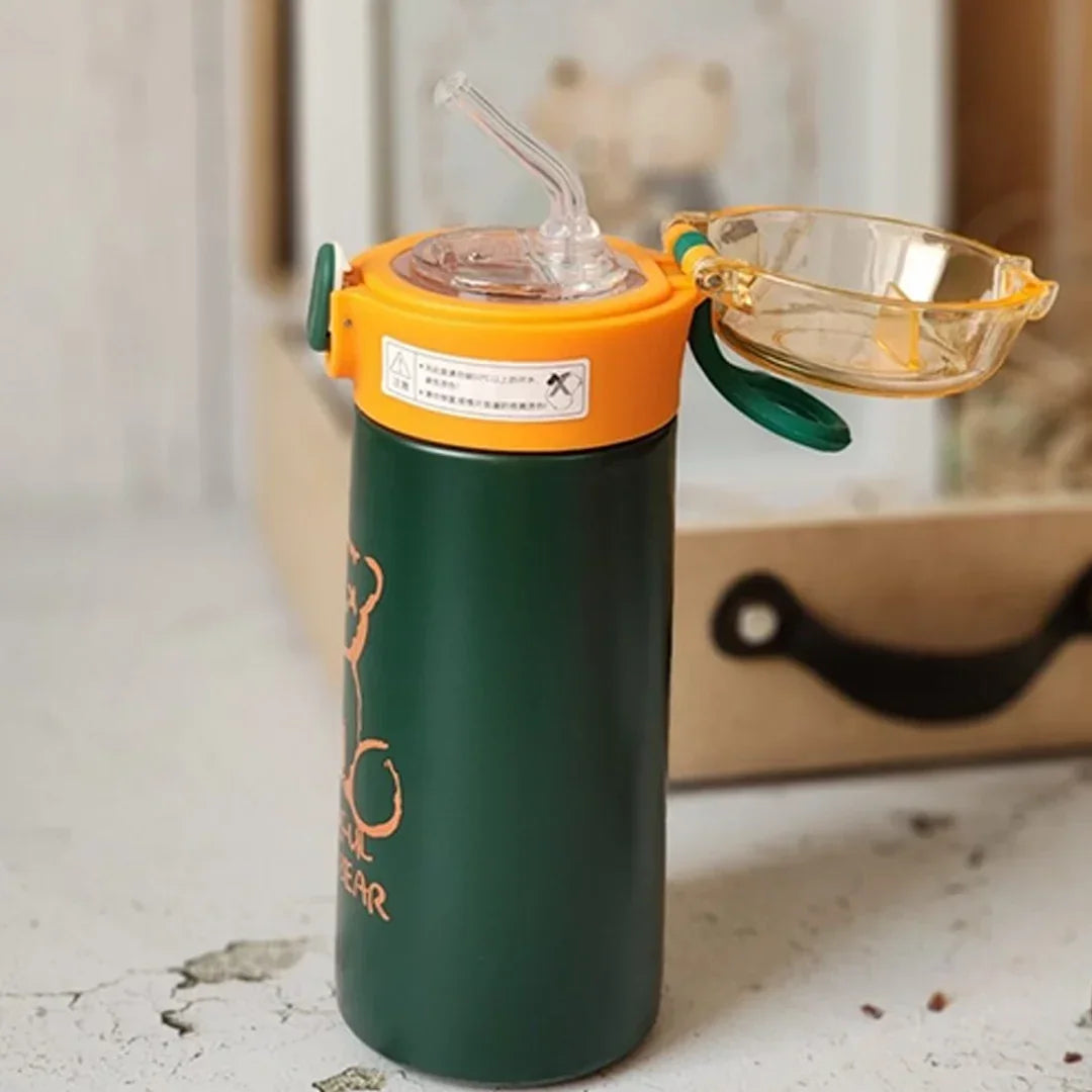 You Cup : Stainless Steel Water Bottle For Kids 380 ML (Green) - Jaiman Toys