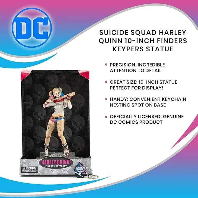 DC Suicide Squad Harley Quinn Finders Keypers 10 inches Tall Action Figure! Age18+ - Jaiman Toys
