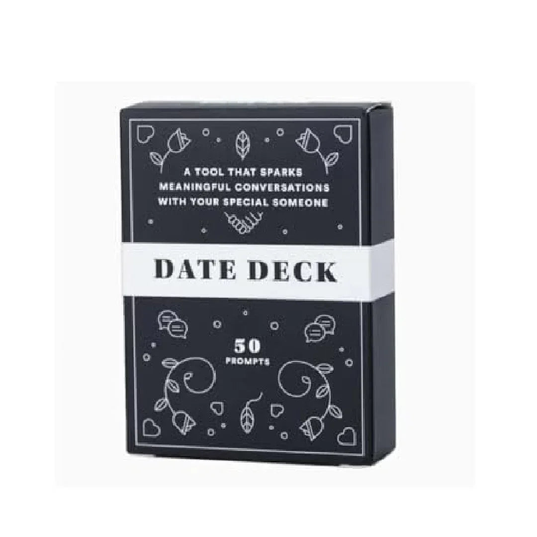 Date Deck: Ignite Meaningful Conversations & Connection (50 Prompts) Age 18+ - Jaiman Toys