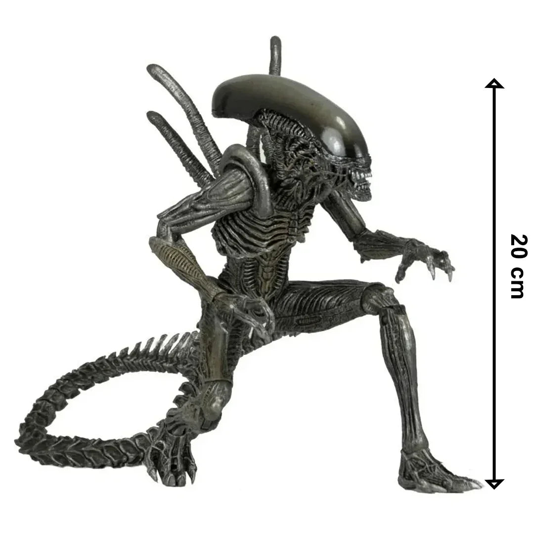 20 cm tall detailed alien action figure toy with poseable limbs, collectible sci-fi model
