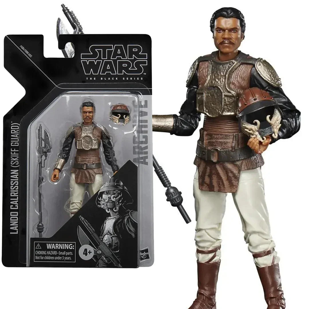 Star Wars Lando Calrissian Skiff Guard action figure in armor with accessories and helmet