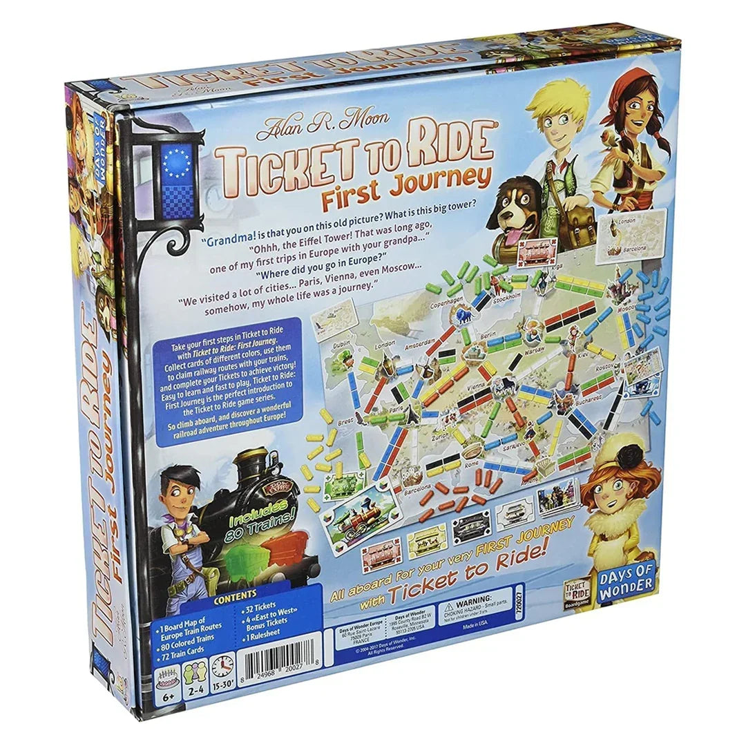 Days of Wonder Ticket to Ride: Europe - First Journey - Jaiman Toys