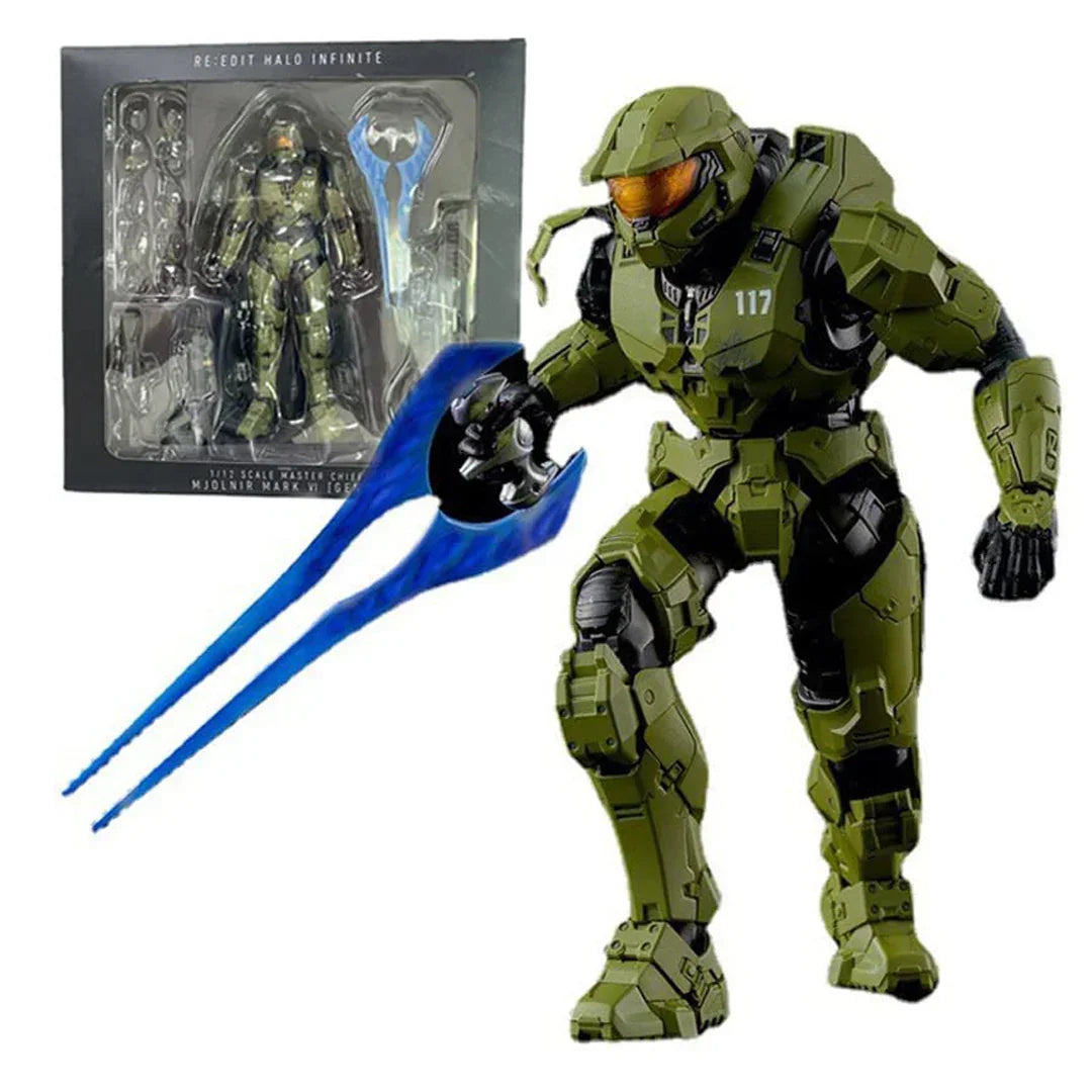 Halo Infinite: Master Chief Mjolnir MK VI [GEN 3] 1:12 Scale Action Figure, Multicolor (18 cm) Age 15+ - Jaiman Toys