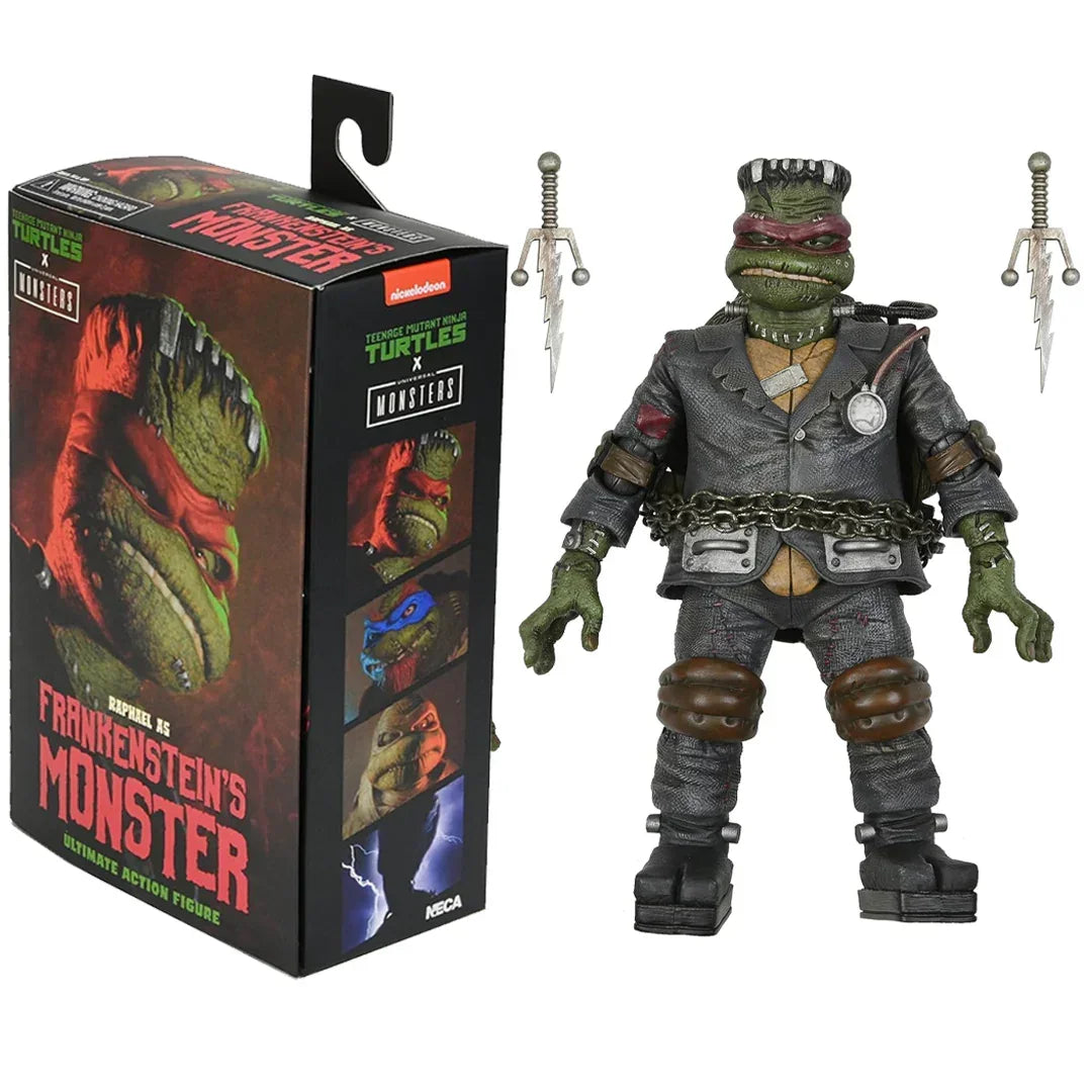 Raphael as Frankenstein's Monster action figure with accessories and display box, collectible toy