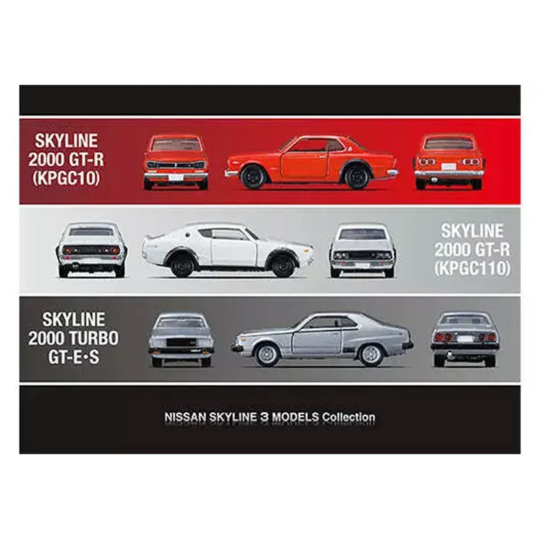 Takara Tomy Tomica Premium NISSAN SKYLINE MODELS Collection 3 Pieces - Jaiman Toys