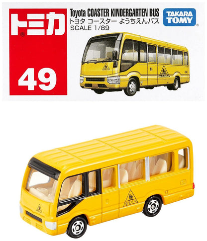 Takara Tomy Tomica No 49 Toyota Coaster Kindergarten Bus - Jaiman Toys