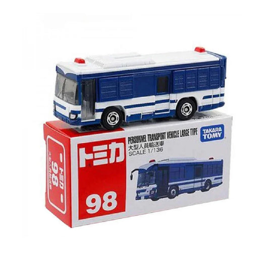 Tomica No.98 Personnel Transport Vehicle Large Type (Bus) - TAKARA TOMY -Diecast Scale Model Car - 1/136 - Jaiman Toys