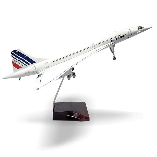 Diecast Airplane Display Model with Light : (Concord France Airways) 46 cm - Jaiman Toys