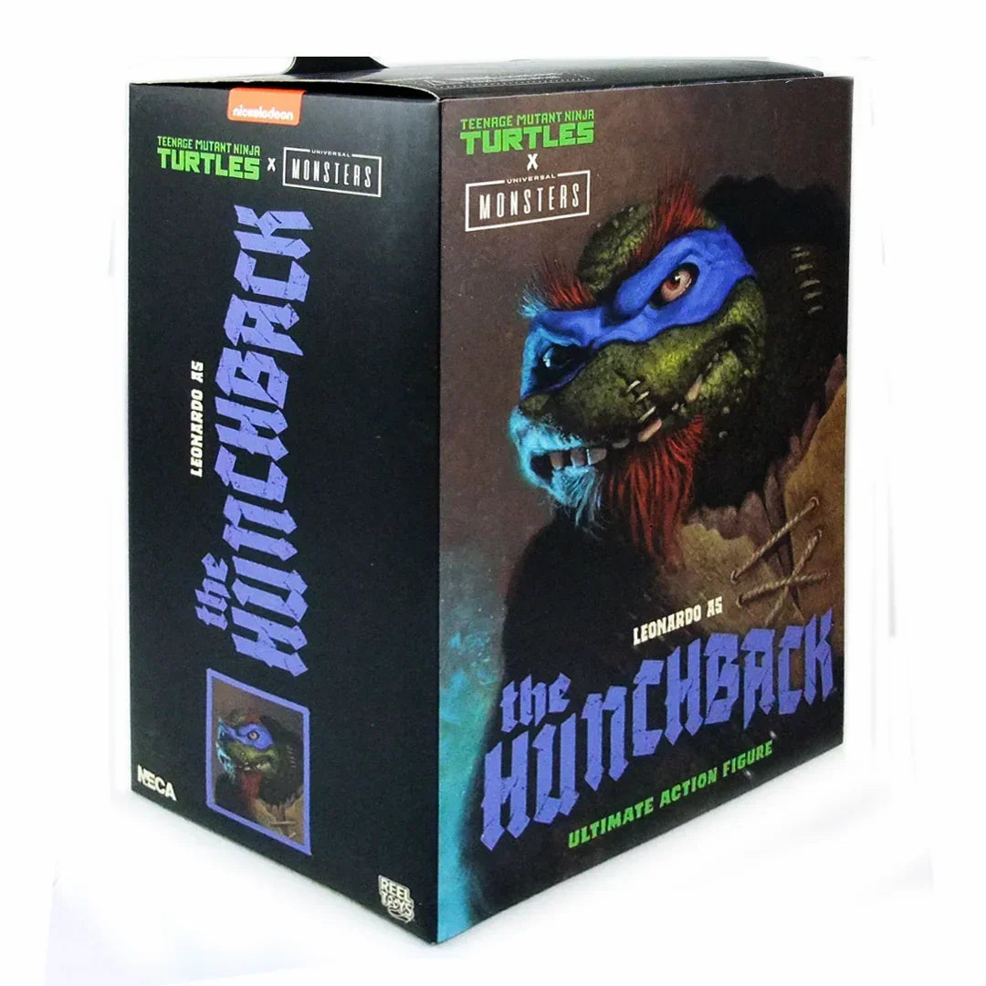 Leonardo as the Hunchback Teenage Mutant Ninja Turtles x Universal Monsters action figure box