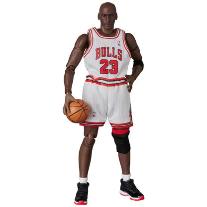 Mafex Basketball Star Michael Jordan Chicago Bulls Action Figure (White) - Jaiman Toys