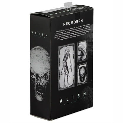 Alien Covenant Neomorph action figure box with creature illustrations and skull artwork