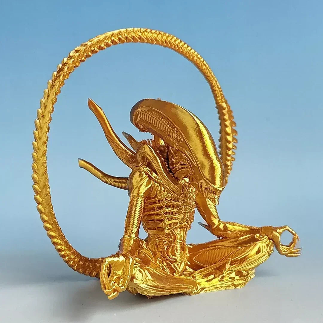 Gold Romulus Yoga Model Alien Action Figure - Jaiman Toys