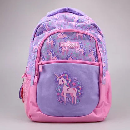 Smiggle School Bag : Unicorn Colorful & Stylish 16 Inch Backpack for Kids - Jaiman Toys