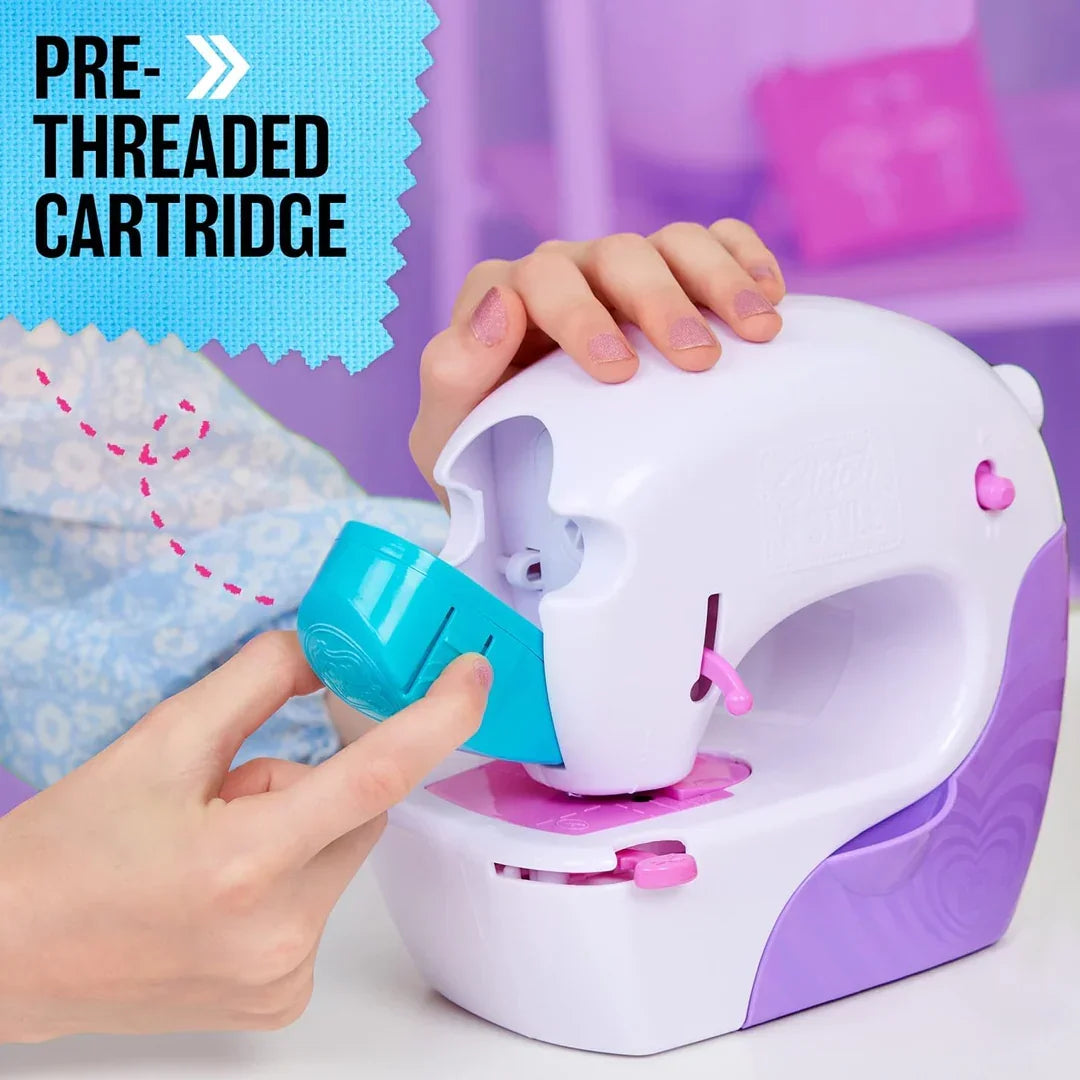 Cool Maker, Stitch ‘N Style Fashion Studio, Pre-Threaded Sewing Machine Toy with Fabric and Water Transfer Prints, Arts & Crafts Kids Toys - Jaiman Toys