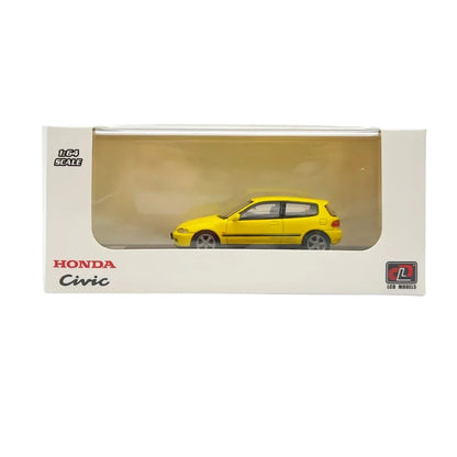 LCD Models 1:64 Honda Civic EG6 – Yellow | Premium Diecast Metal Car Model | Collectible Scale Model