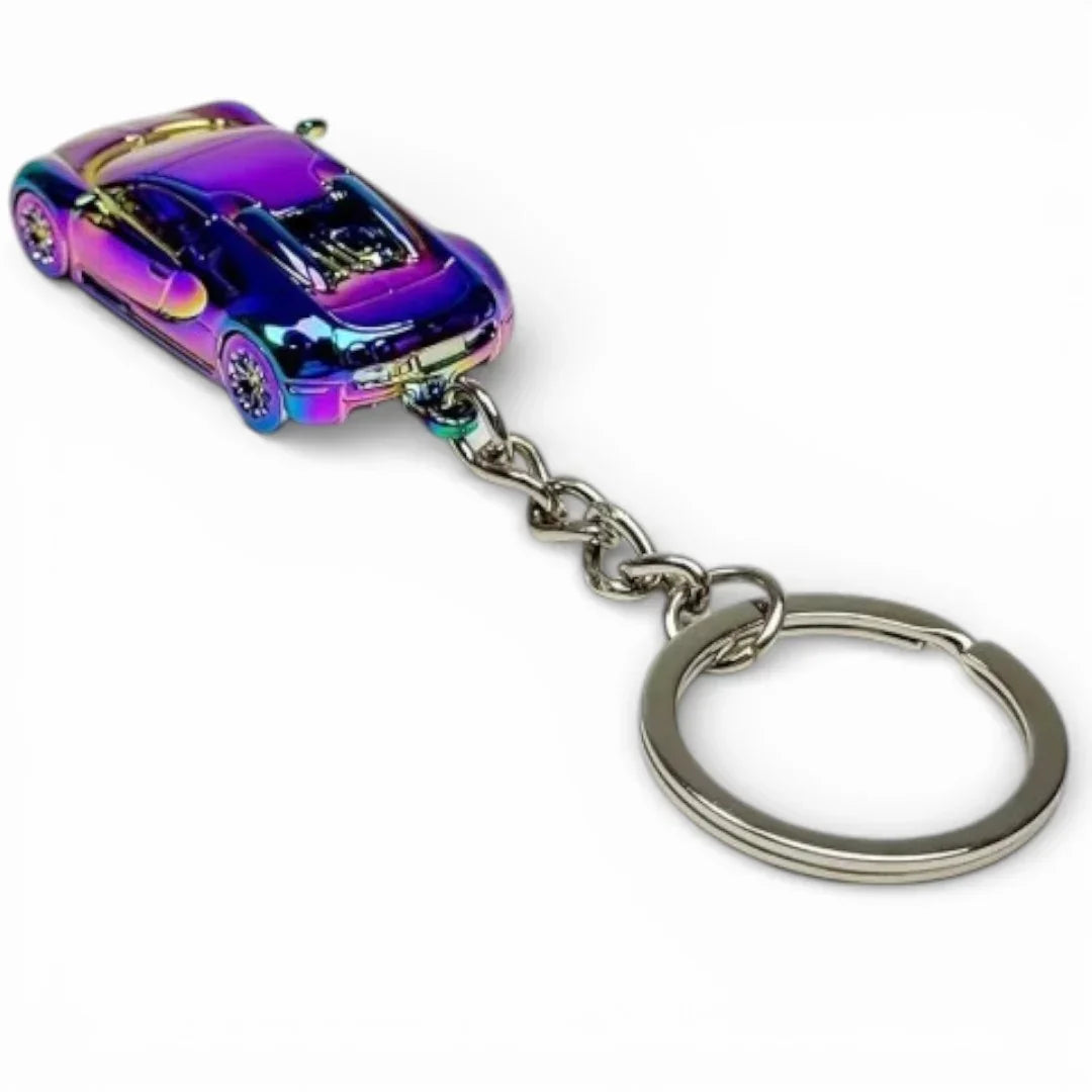 Seeker 1:87 Bugatti Veyron Super Sport Diecast Car Keychain – Metal Miniature Collectible Key Ring