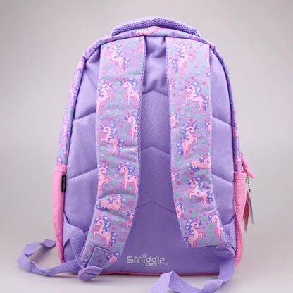Smiggle School Bag : Unicorn Colorful & Stylish 16 Inch Backpack for Kids - Jaiman Toys