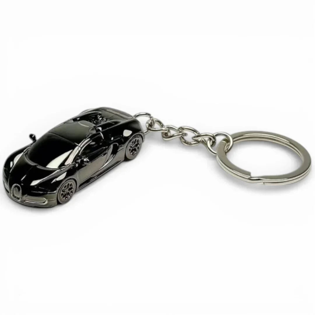 Seeker 1:87 Bugatti Veyron Super Sport Diecast Car Keychain – Metal Miniature Collectible Key Ring