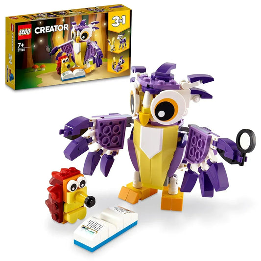 LEGO Creator 3in1 Fantasy Forest Creatures 31125 Building Kit (175 Pieces) - Jaiman Toys