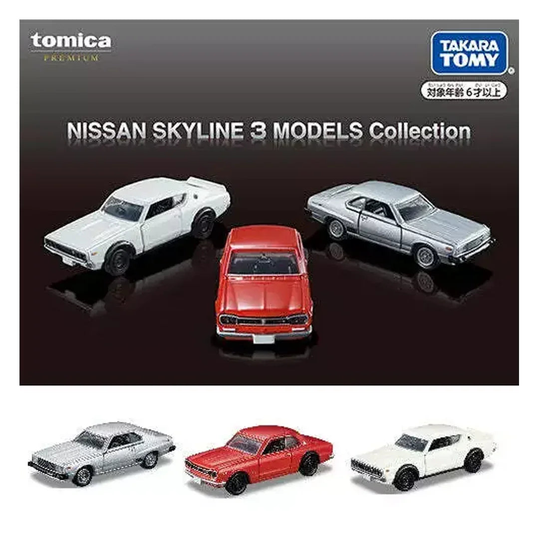 Takara Tomy Tomica Premium NISSAN SKYLINE MODELS Collection 3 Pieces - Jaiman Toys