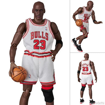 Mafex Basketball Star Michael Jordan Chicago Bulls Action Figure (White) - Jaiman Toys