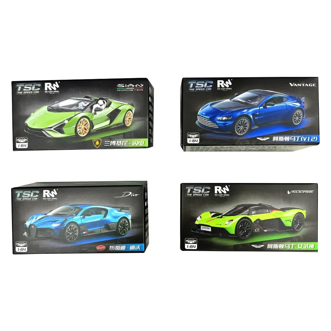The speed car (TSC) die-cast model 1:64 (4 Pack) - Jaiman Toys