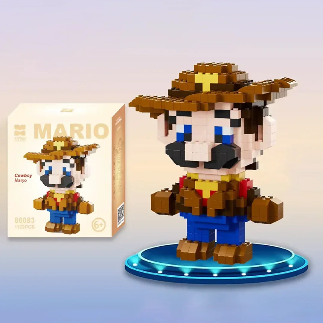 Mario Building Blocks Minifigure 5 Inch as Birthday Gift for Kids - Jaiman Toys