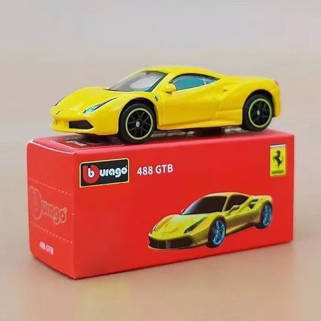 Bburago 488 GTB Racing Sport Model Car 1:64 Scale - Jaiman Toys