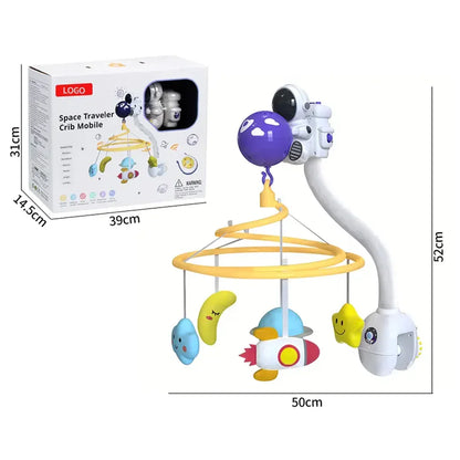 Space Travel Crib Mobile with Music and Lights, Baby Mobile for Crib - Jaiman Toys