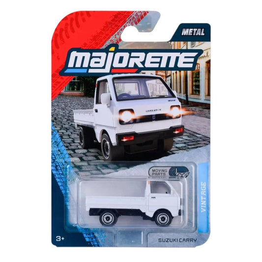 Majorette Suzuki Carry 1:64 Die-Cast Mini Truck | Metal Body with Moving Parts | Vintage Series | Official Licensed Model | 3+