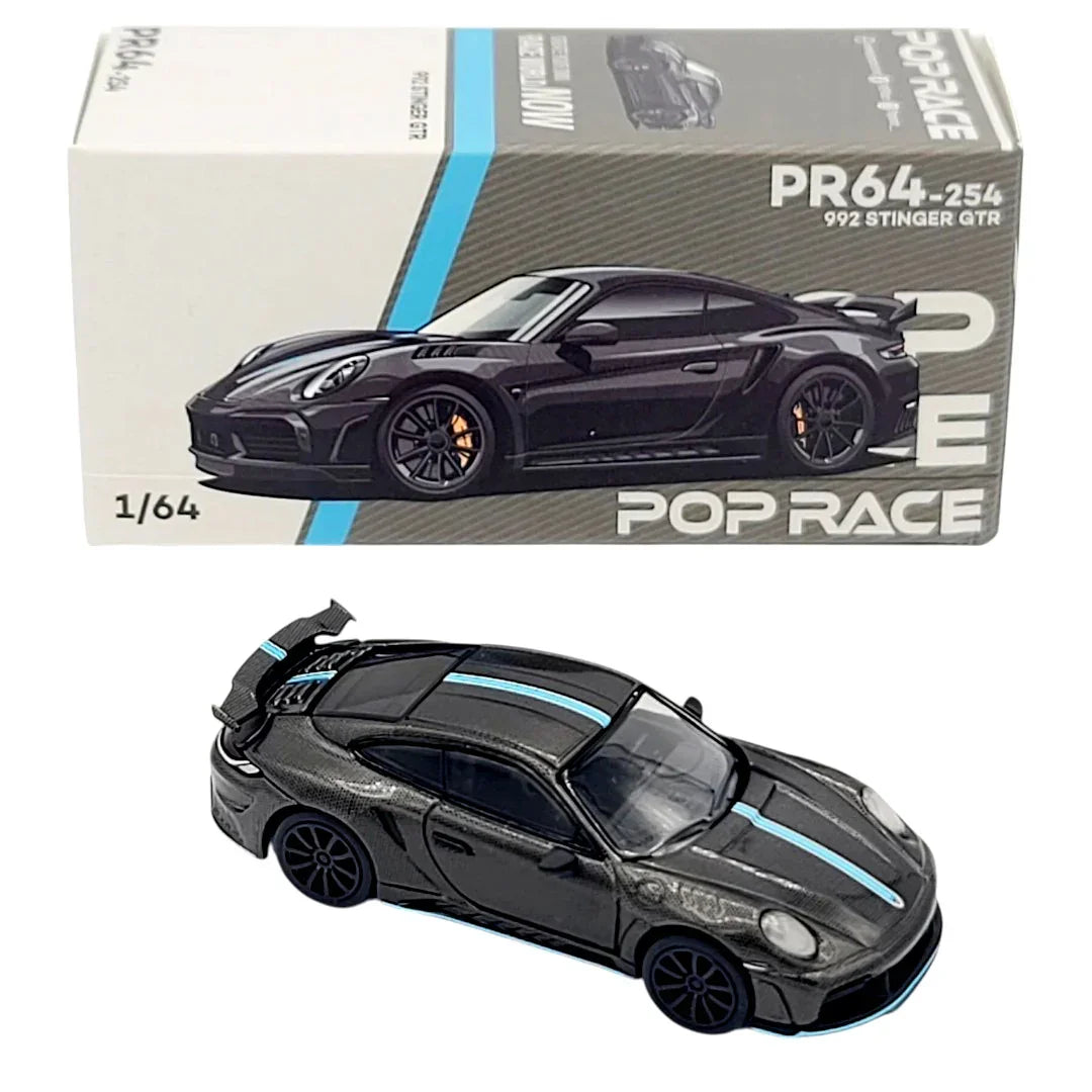 Pop Race PR64-254 Porsche 992 Sting(er) GTR 1:64 Die-Cast Model Car | Limited Edition Collector Scale Model