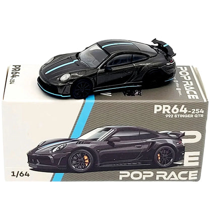 Pop Race PR64-254 Porsche 992 Sting(er) GTR 1:64 Die-Cast Model Car | Limited Edition Collector Scale Model