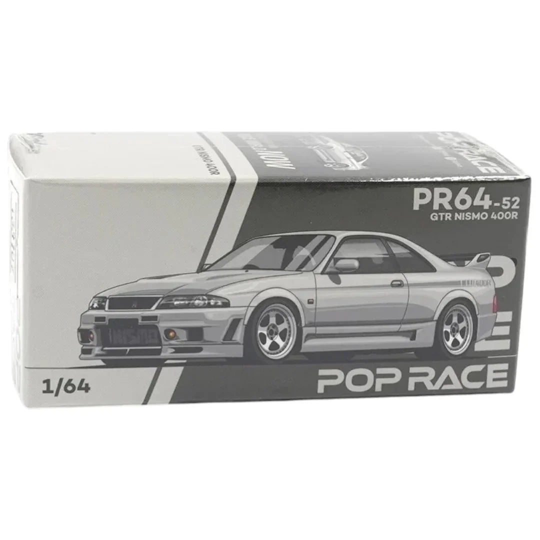 Pop Race PR64-52 Nissan Skyline GT-R NISMO 400R 1:64 Die-Cast Model Car | Premium Collector Edition