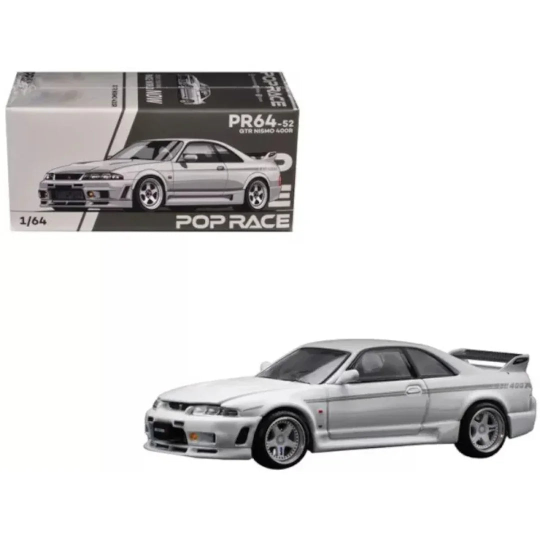 Pop Race PR64-52 Nissan Skyline GT-R NISMO 400R 1:64 Die-Cast Model Car | Premium Collector Edition