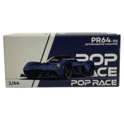 Pop Race PR64-96 Aston Martin Valkyrie 1:64 Die-Cast Model Car | Premium Collector Edition