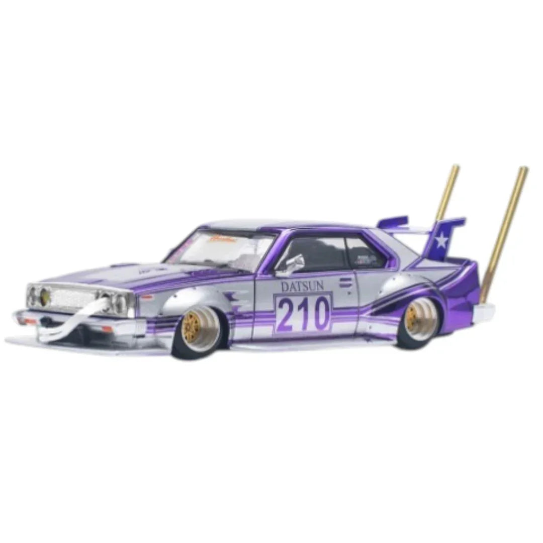 Pop Race PR64-107 Nissan Skyline C210 Kaido Racer Bosozoku Style 1:64 Die-Cast Model Car