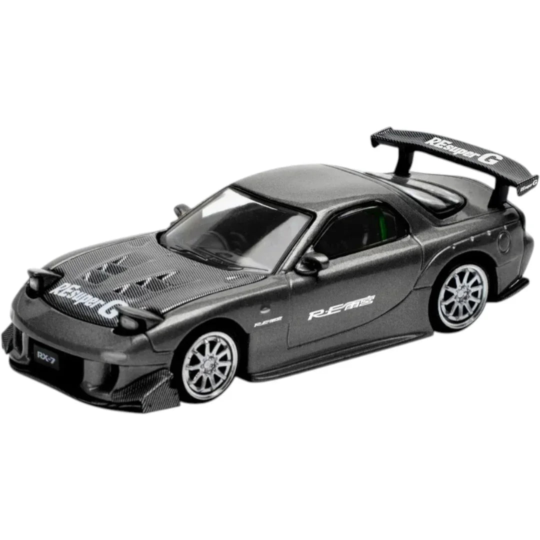 Pop Race PR64-255 Mazda RX-7 RE-Amemiya 1:64 Die-Cast Model Car – Opening Hood