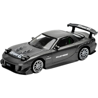 Pop Race PR64-255 Mazda RX-7 RE-Amemiya 1:64 Die-Cast Model Car – Opening Hood