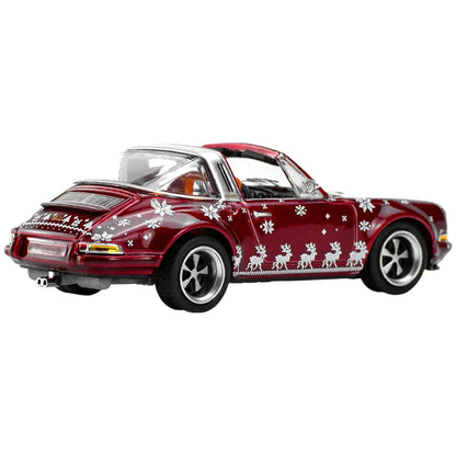 Pop Race PR64-83 Singer Targa Christmas Edition 2023 1:64 Die-Cast Model Car – Limited Holiday Release