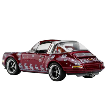 Pop Race PR64-83 Singer Targa Christmas Edition 2023 1:64 Die-Cast Model Car – Limited Holiday Release